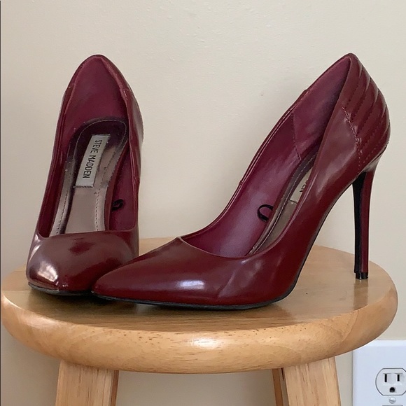 steve madden burgundy heels